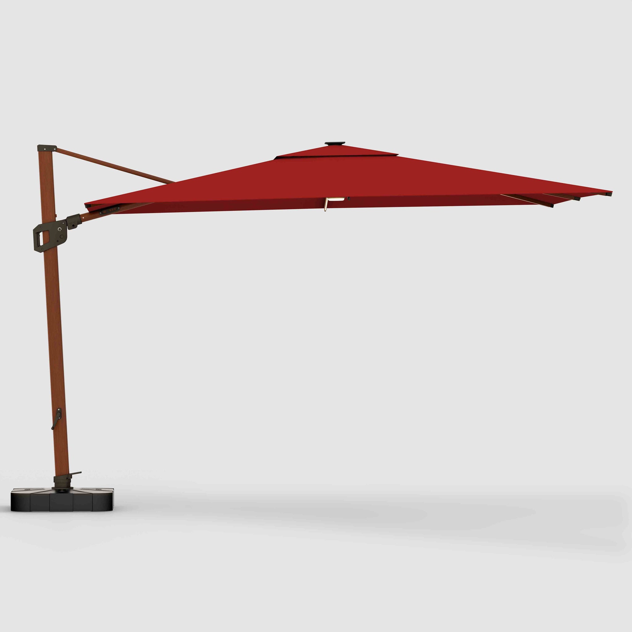 cantilever patio umbrella with sunbrella fabric | Wind Resistant, 360 Rotation, Woodgrain Finish | Commercial Grade | Red High quality 100% Sunbrella Size:Azores Blue 5500 terrain-gr-am 121 Burton Chicklet snowboard