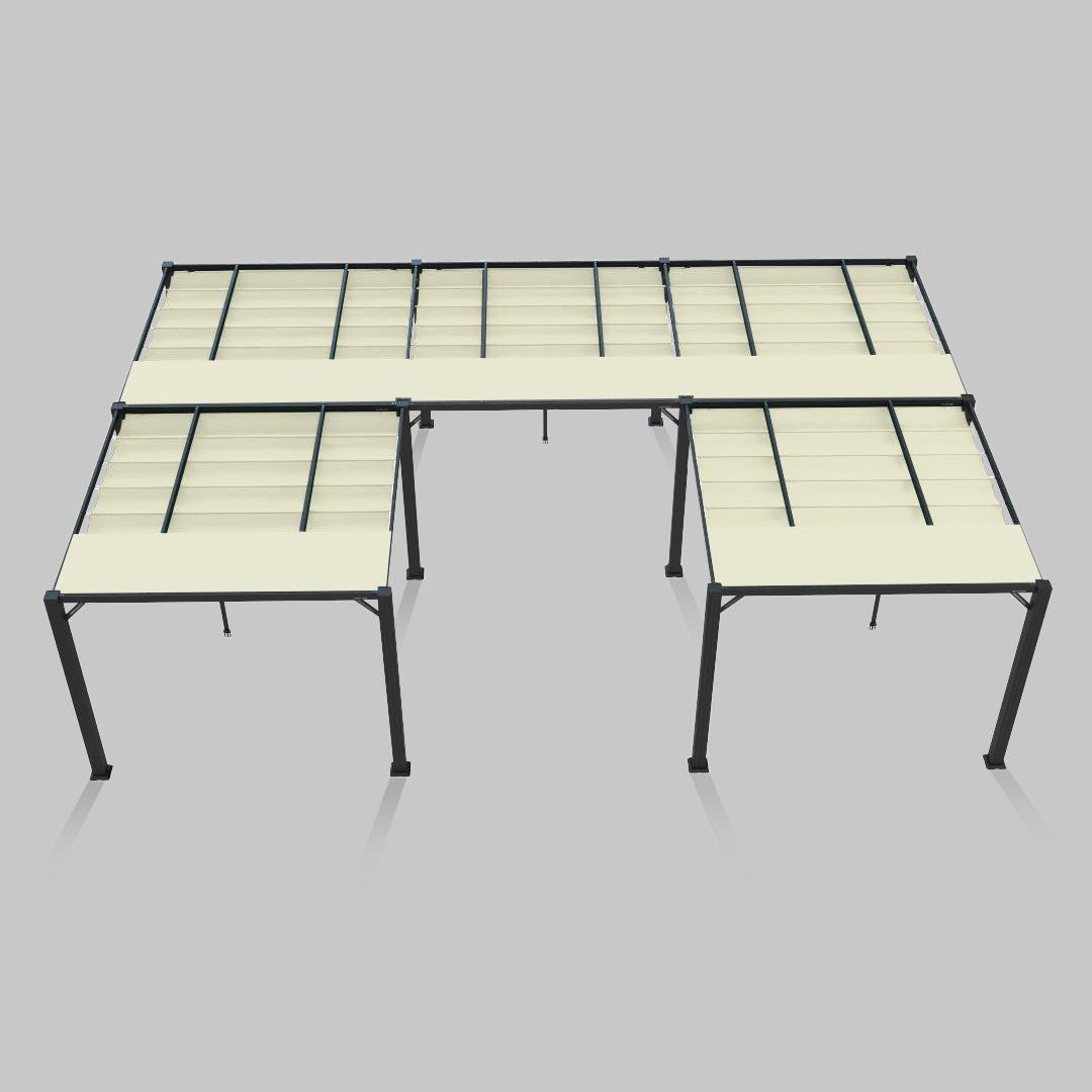 #configuration pergola_U shape #frame colour_Aluminum