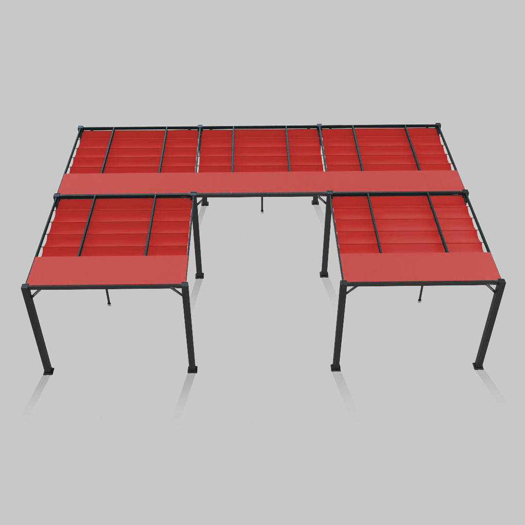 #configuration pergola_U shape #frame colour_Black
