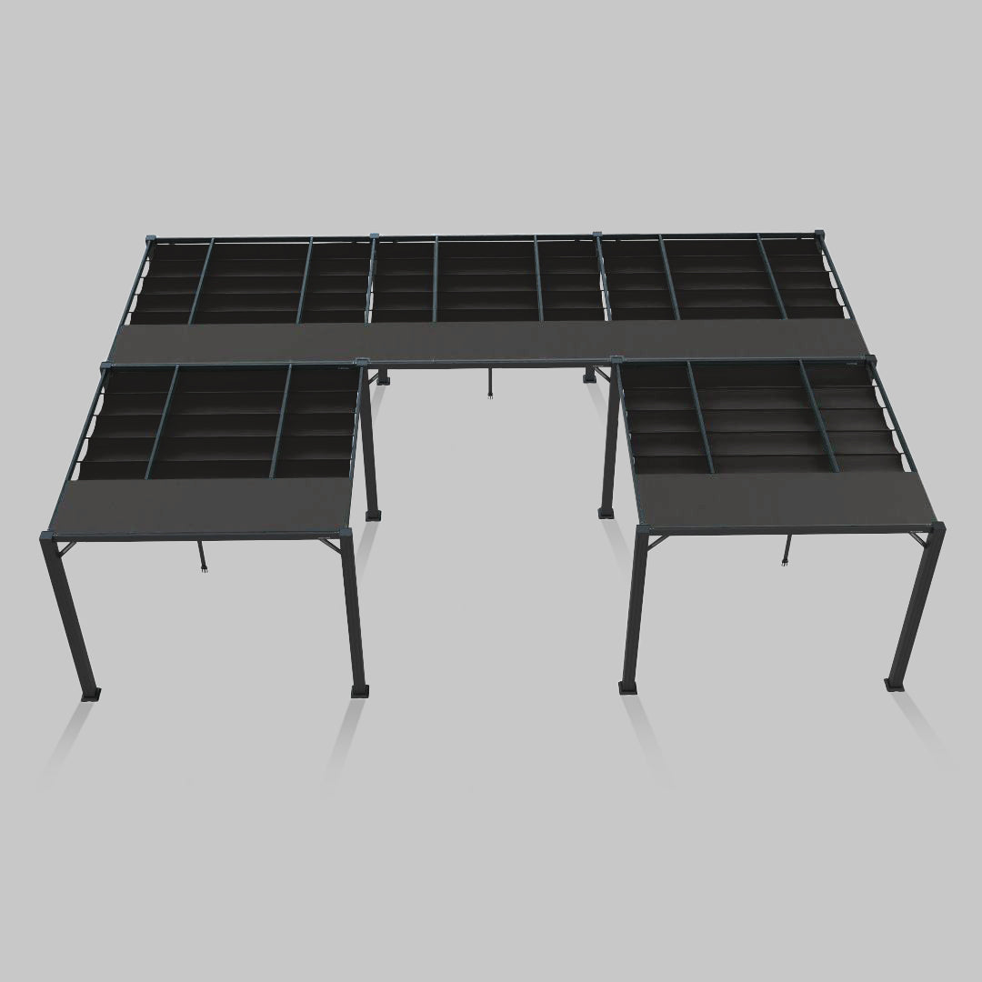 #configuration pergola_U shape #frame colour_Black
