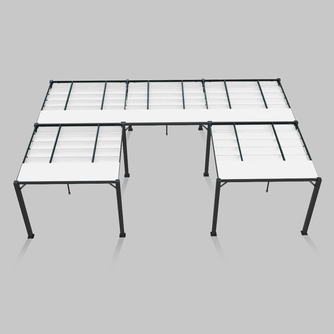 #configuration pergola_U shape #frame colour_Black