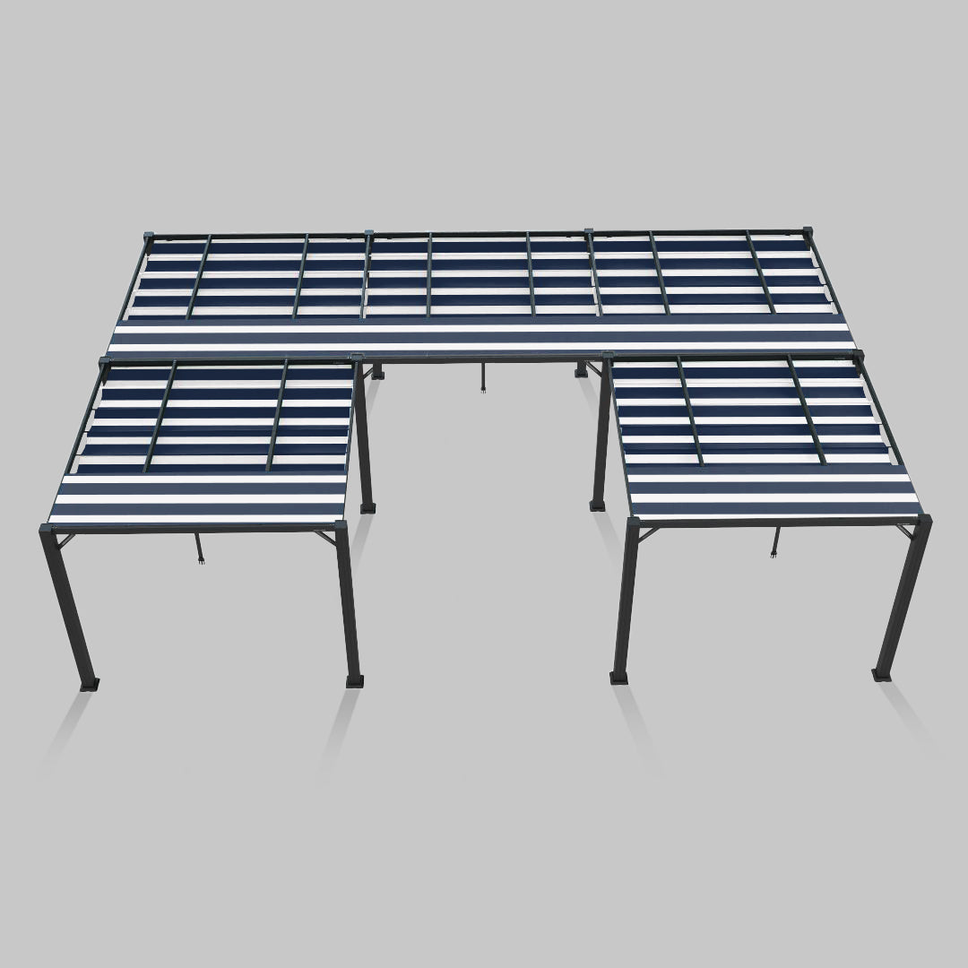 #configuration pergola_U shape #frame colour_Black