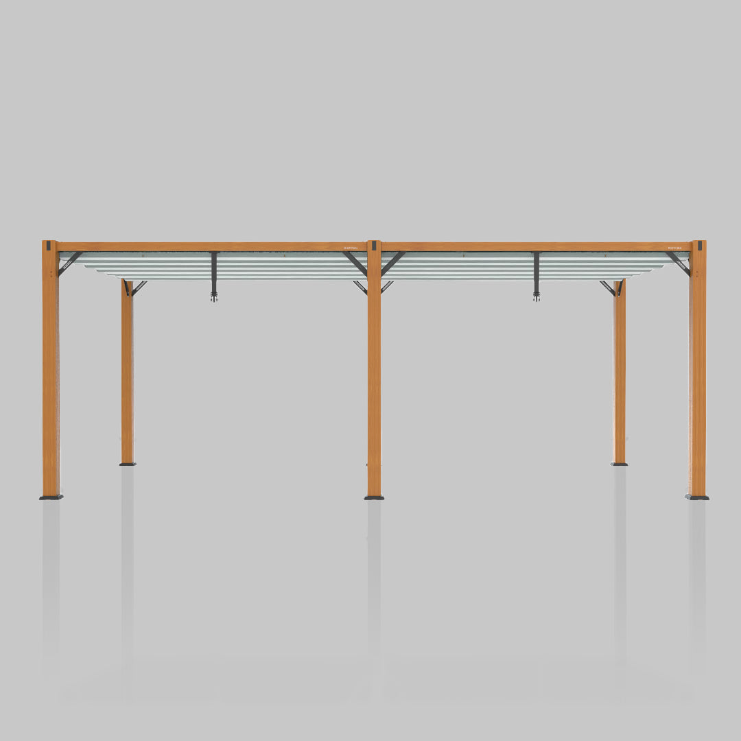 #configuration pergola_double #frame colour_Wood
