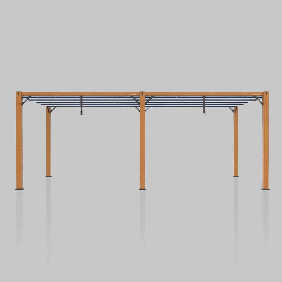 #configuration pergola_double #frame colour_Wood