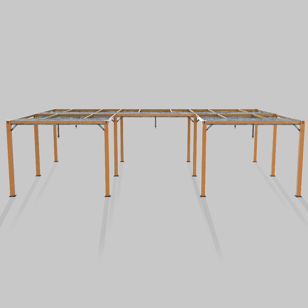 #configuration pergola_U shape #frame colour_Wood