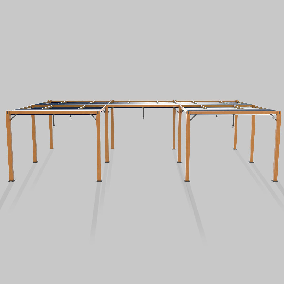 #configuration pergola_U shape #frame colour_Wood