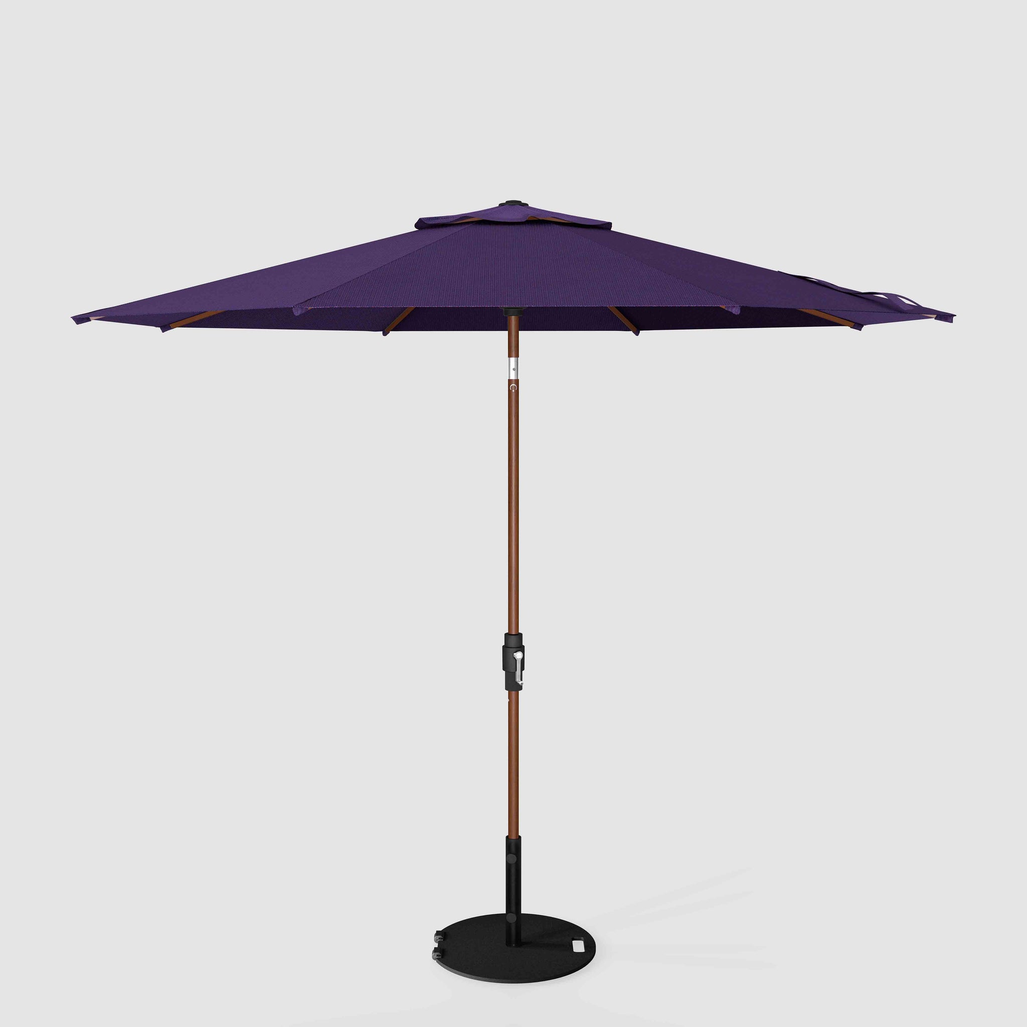 The Wooden 2 Sunbrella Patio Umbrella Swivel & Tilt Bengali Purple