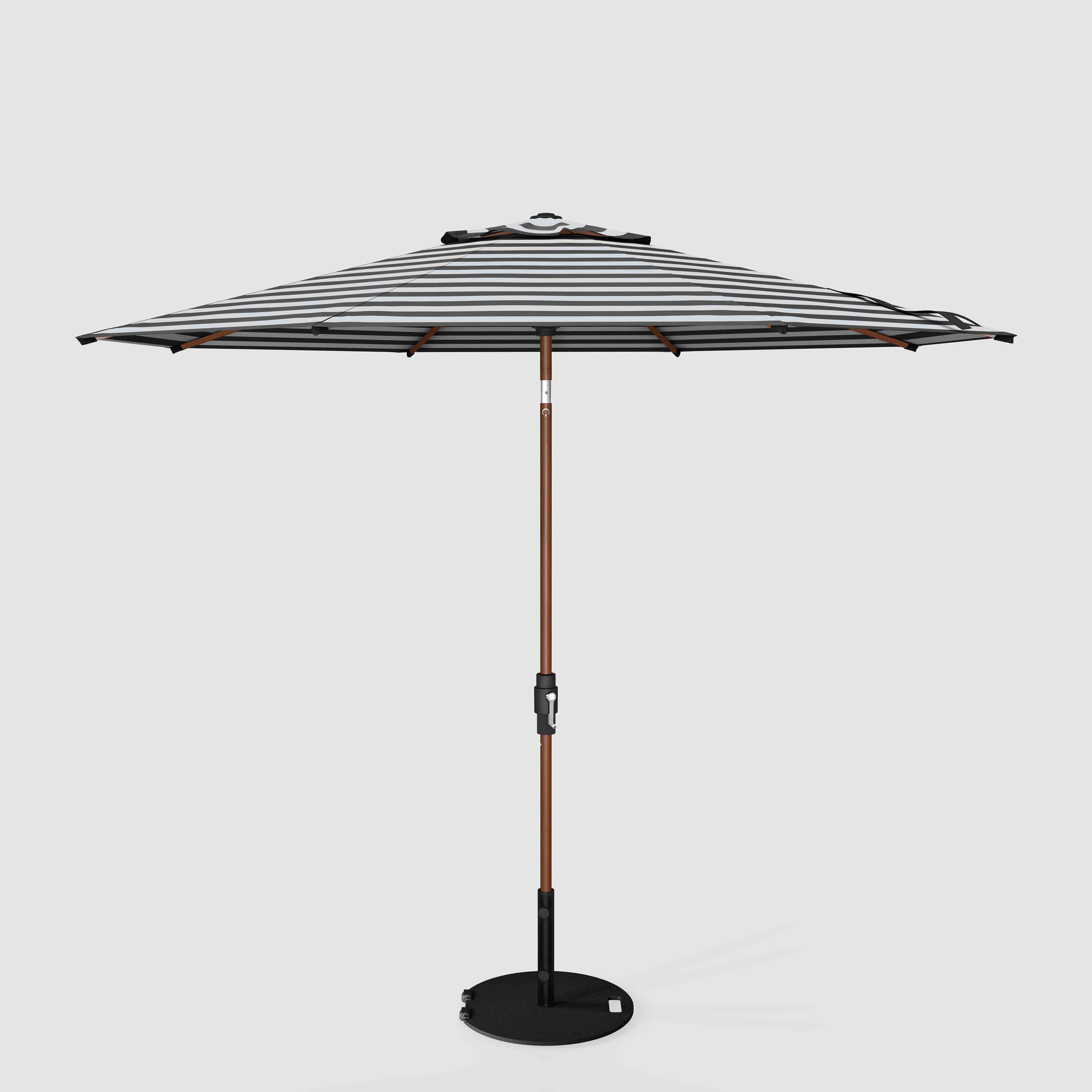 The Wooden 2™ - Sunbrella negro y gris