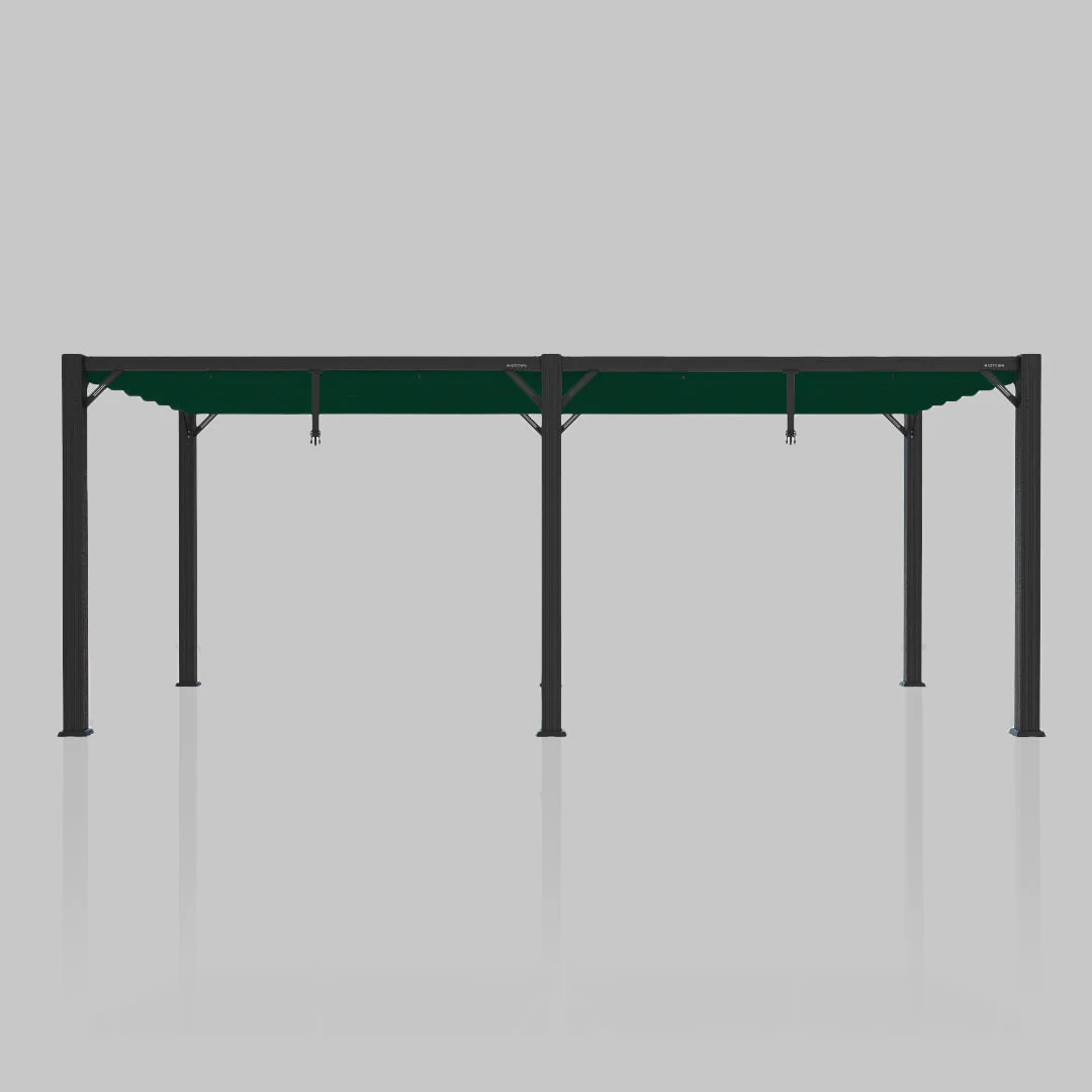The Modular Pergola - Sunbrella Forest Green