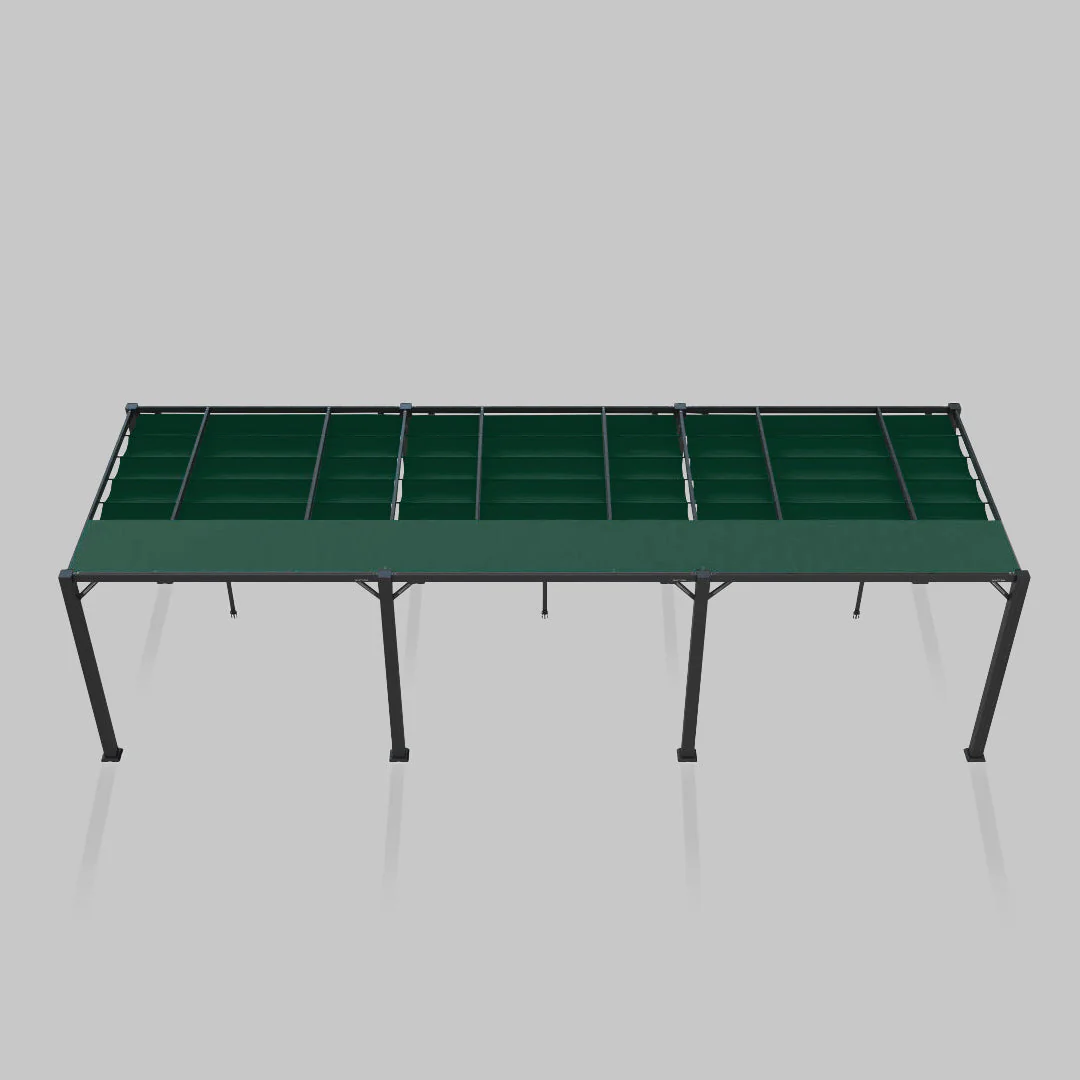 The Modular Pergola - Sunbrella Forest Green