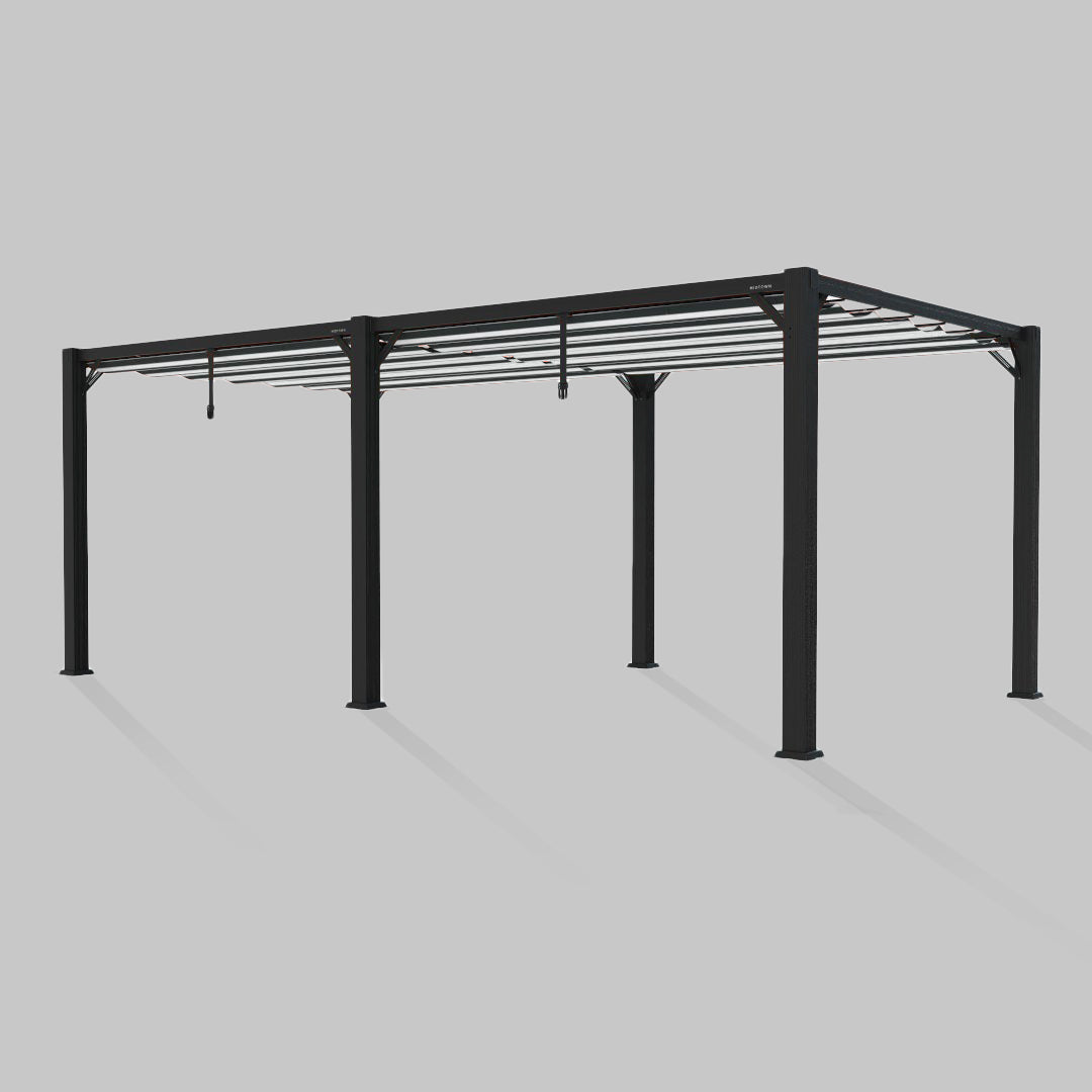 #configuration pergola_double #frame colour_Black