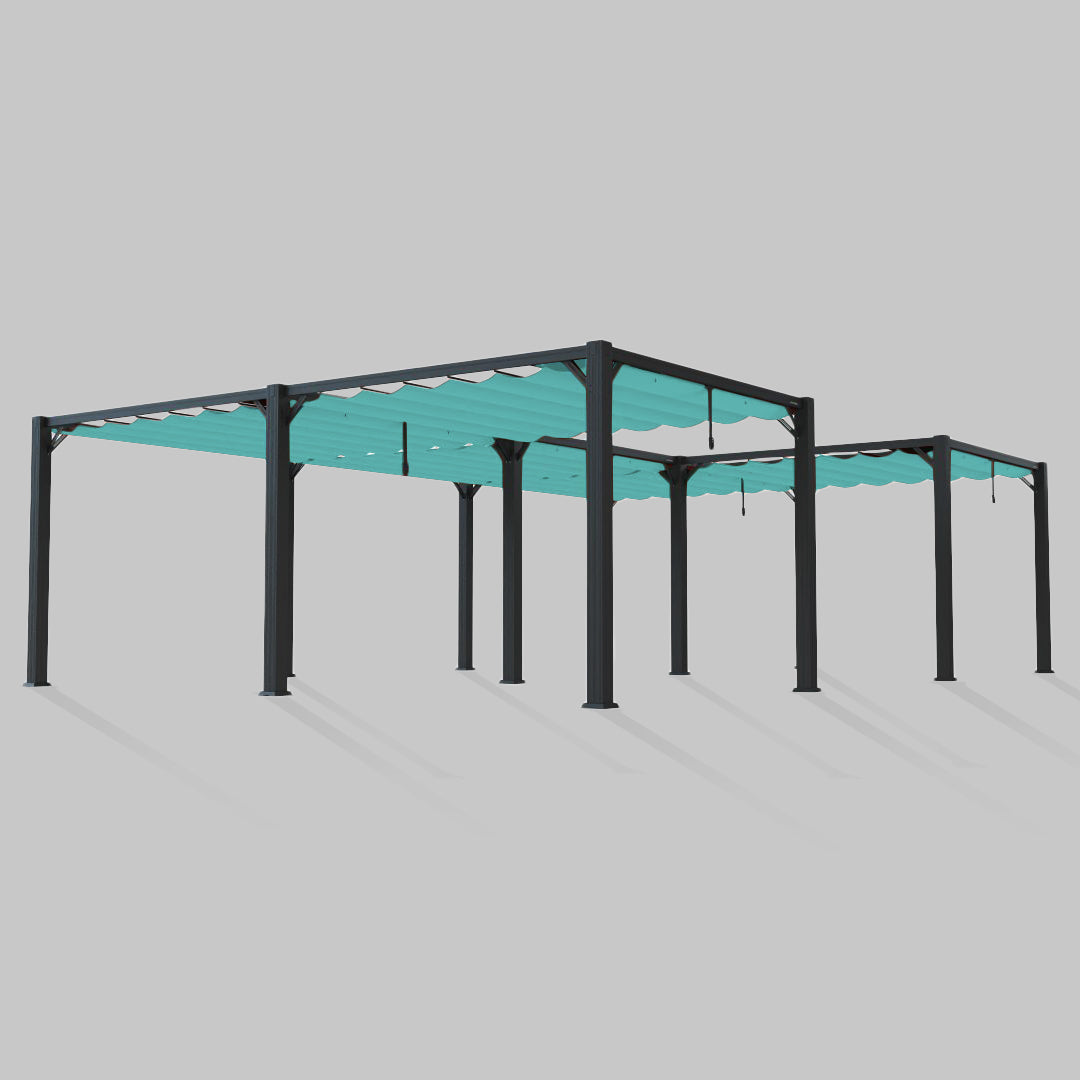 #configuration pergola_U shape #frame colour_Black