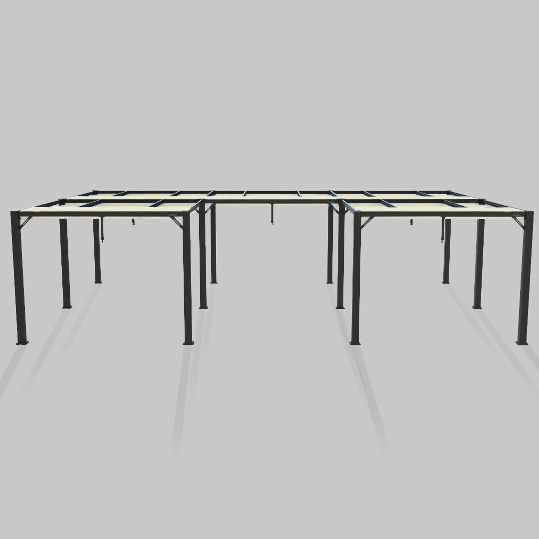 #configuration pergola_U shape #frame colour_Aluminum