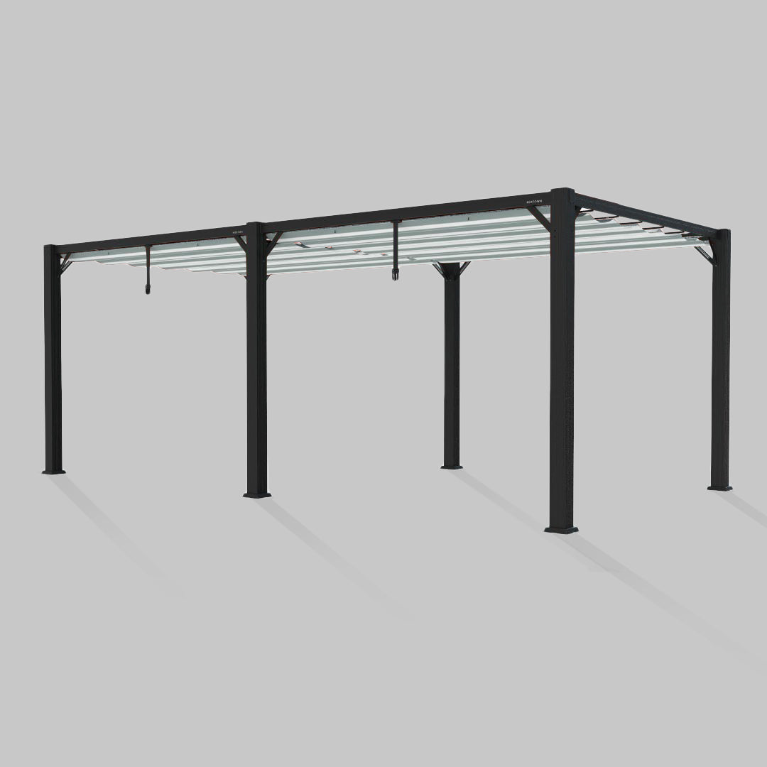 #configuration pergola_double #frame colour_Black