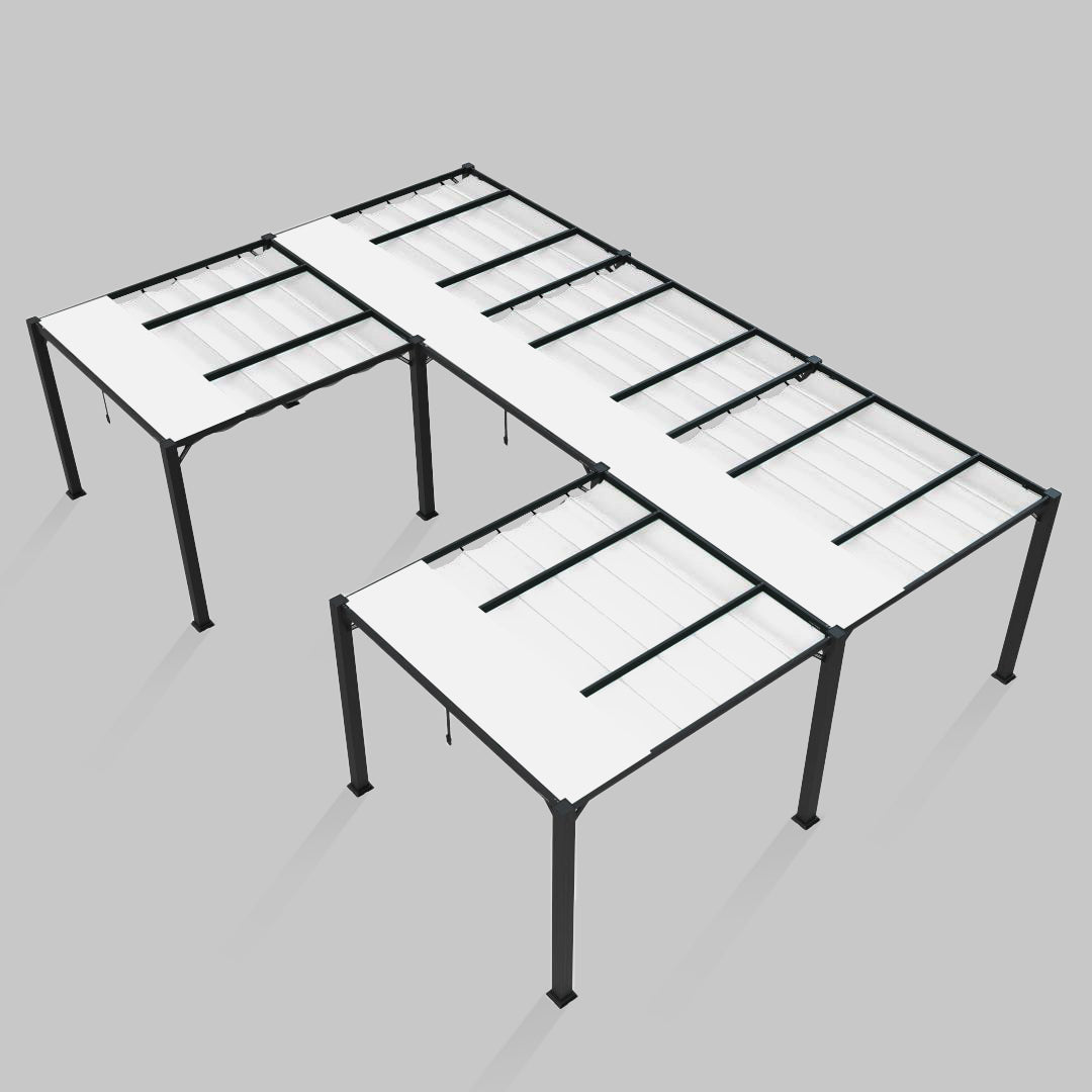 #configuration pergola_U shape #frame colour_Black