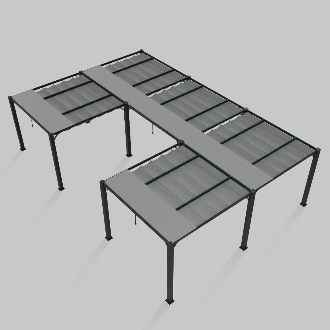 #configuration pergola_U shape #frame colour_Black