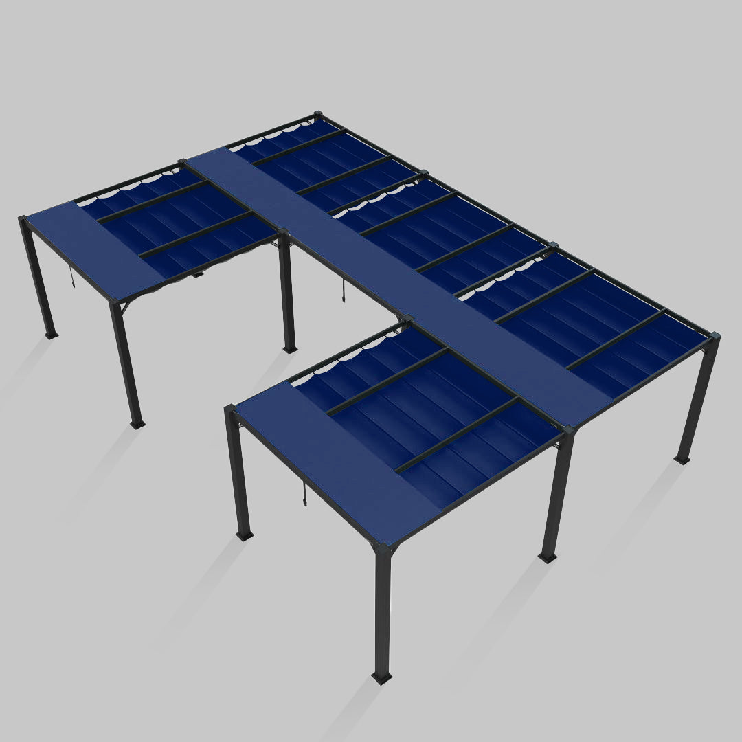 #configuration pergola_U shape #frame colour_Black