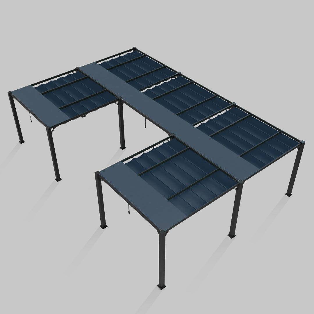 #configuration pergola_U shape #frame colour_Black