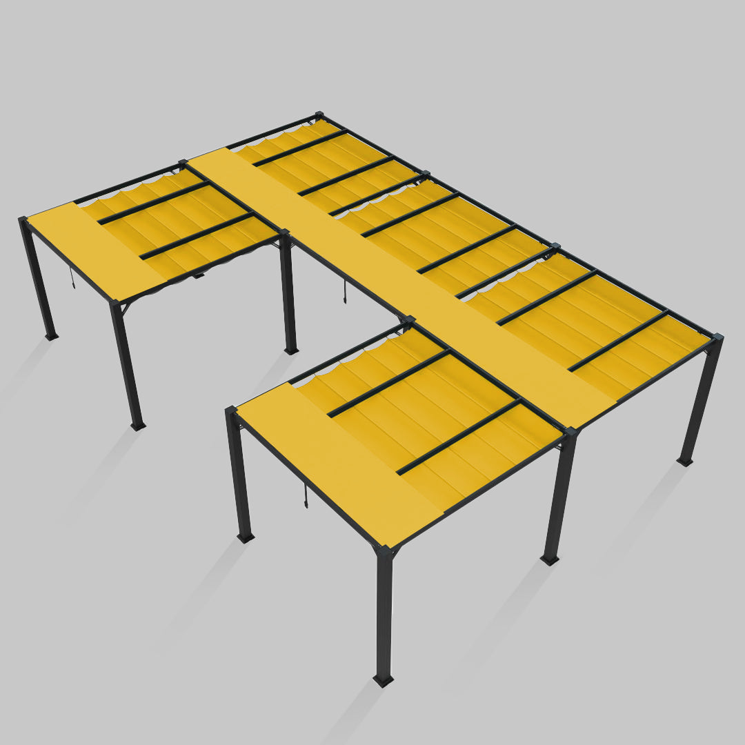 #configuration pergola_U shape #frame colour_Black