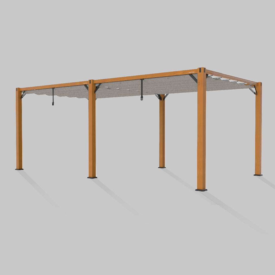#configuration pergola_double #frame colour_Wood