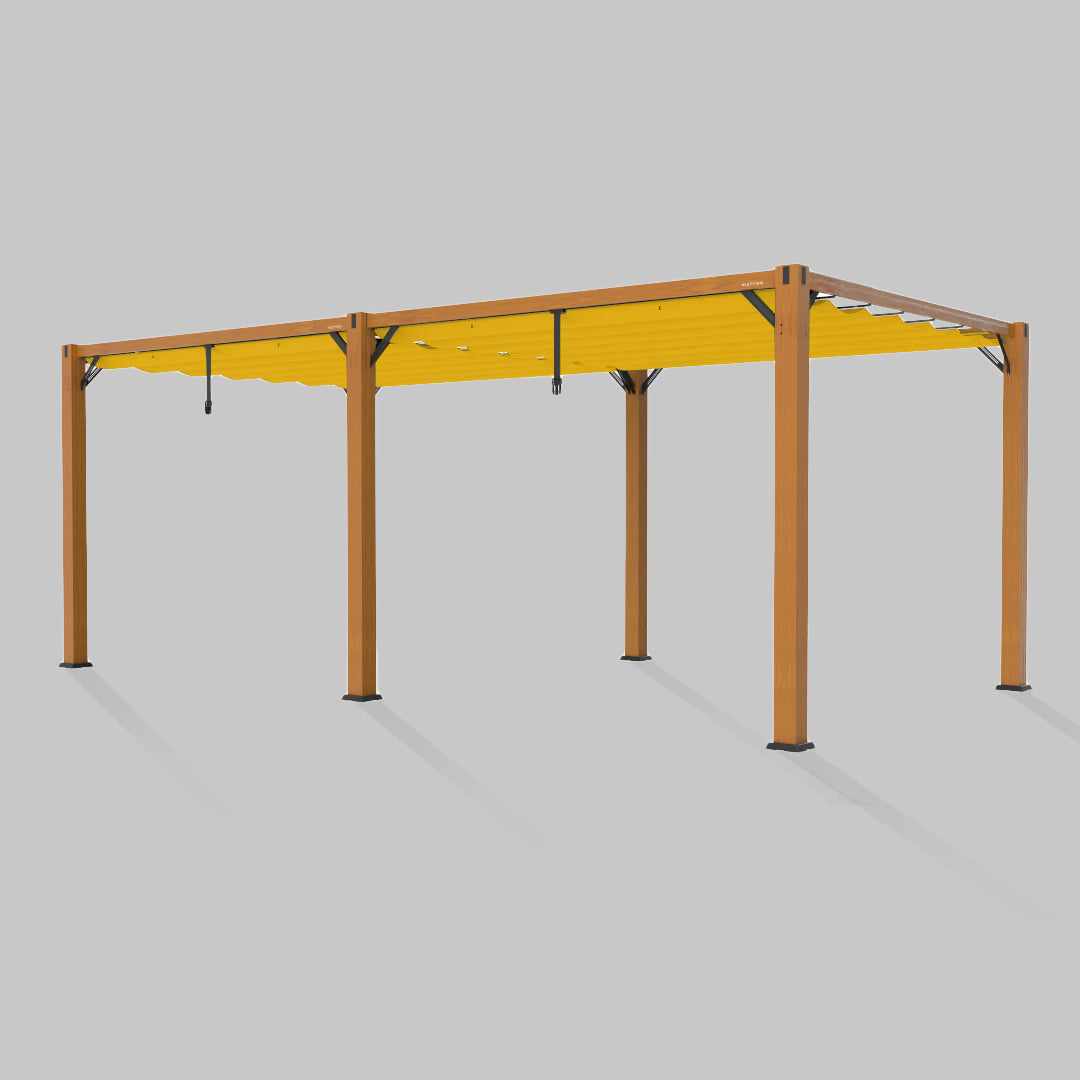 #configuration pergola_double #frame colour_Wood