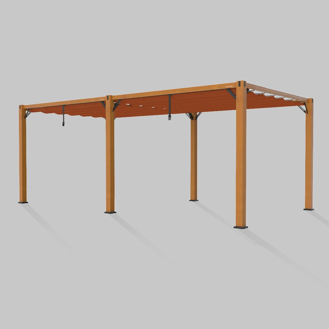 #configuration pergola_double #frame colour_Wood