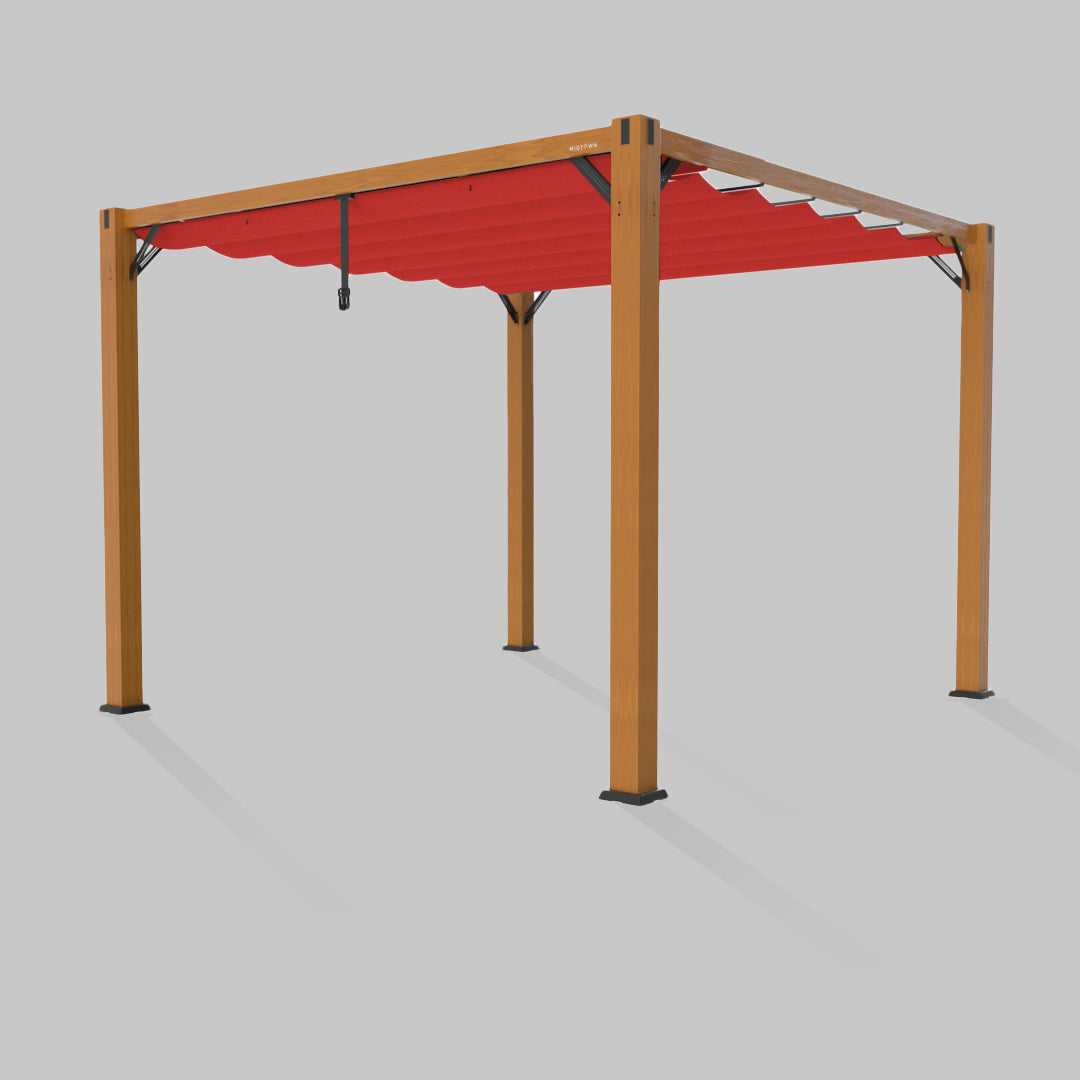 #configuration pergola_Single #frame colour_Wood
