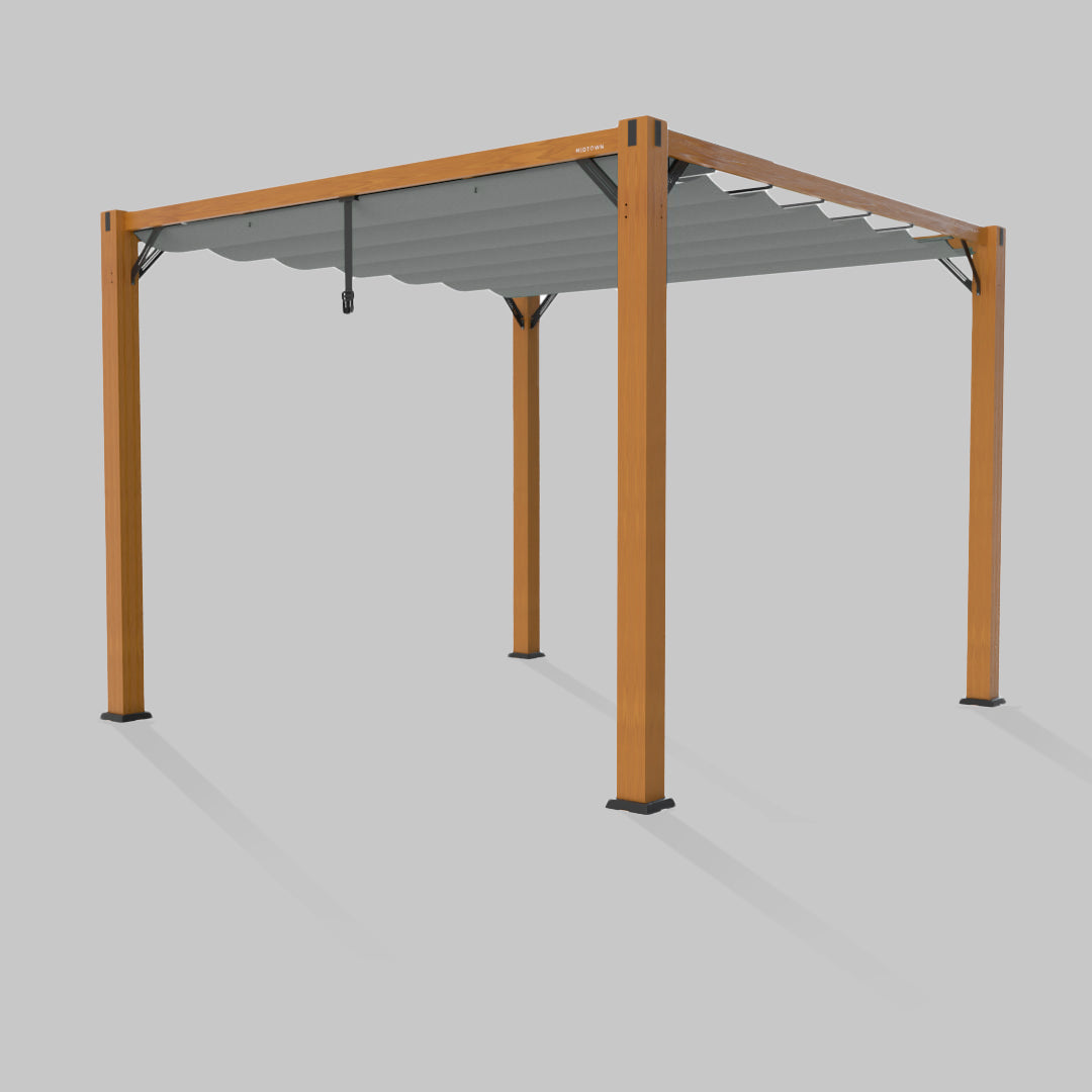 #configuration pergola_single #frame colour_Wood