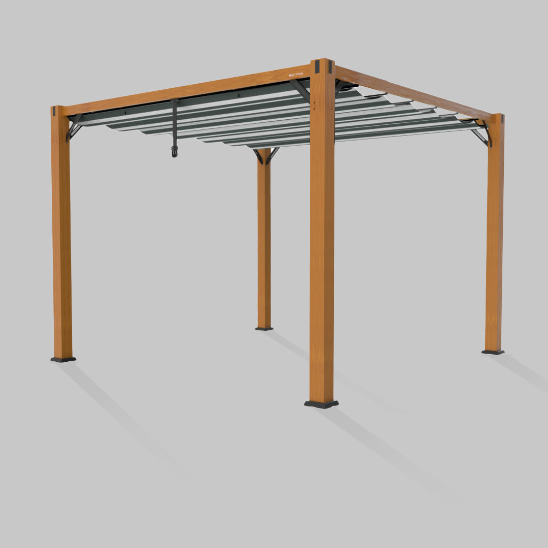 #configuration pergola_single #frame colour_Wood