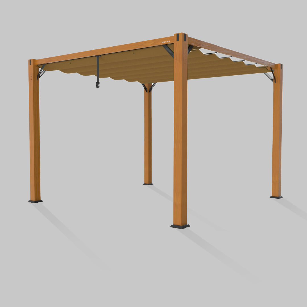#configuration pergola_single #frame colour_Wood