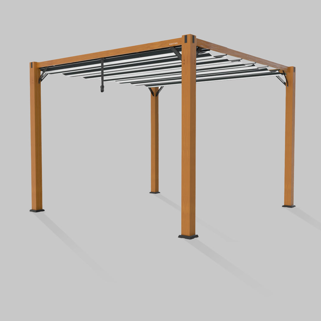 #configuration pergola_single #frame colour_Wood