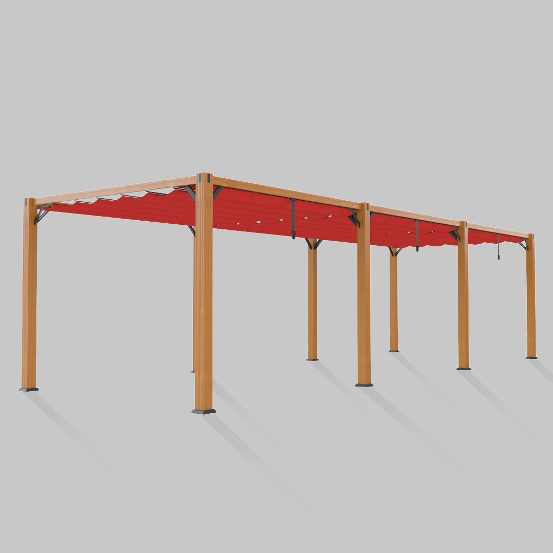 #configuration pergola_Triple #frame colour_Wood