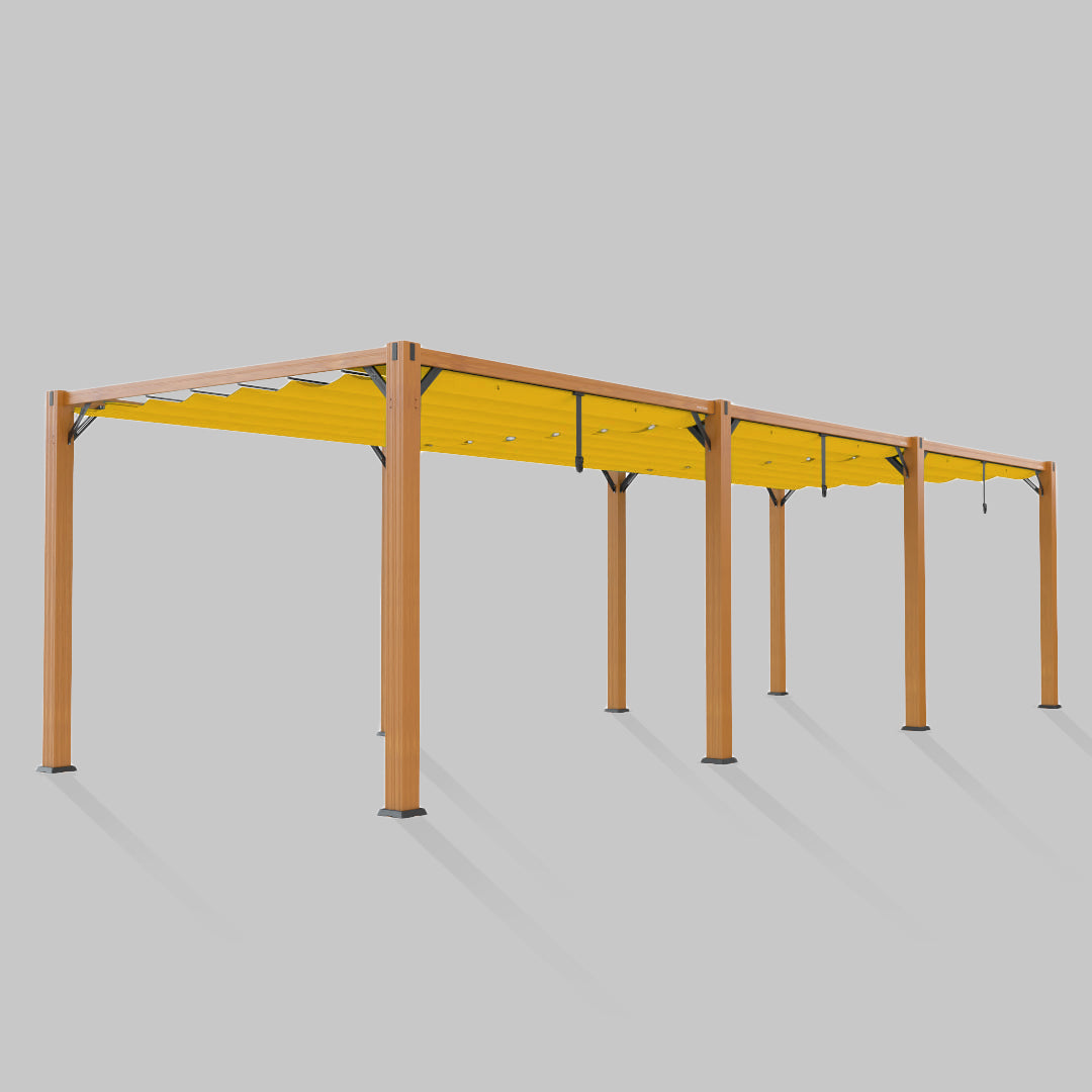 #configuration pergola_triple #frame colour_Wood