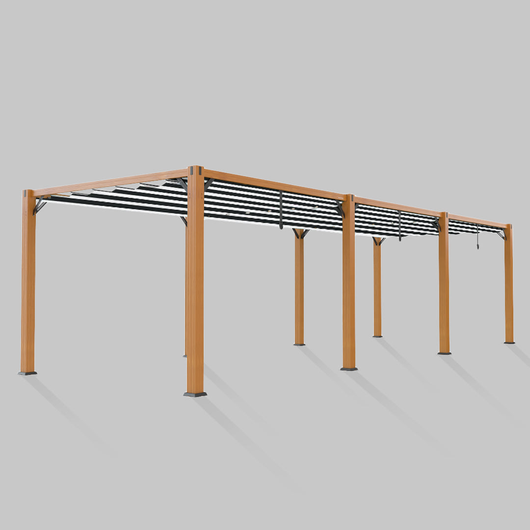 #configuration pergola_triple #frame colour_Wood