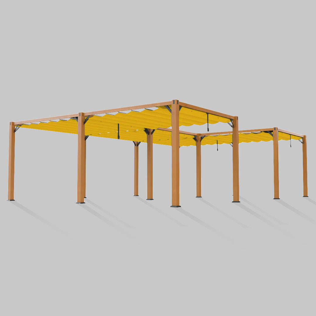 #configuration pergola_U shape #frame colour_Wood