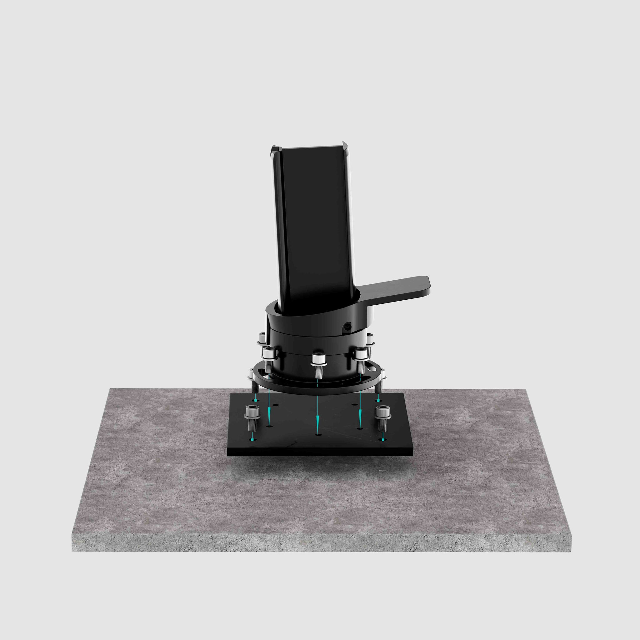 Concrete Anchor Base Plate To Secure Your Patio Umbrella