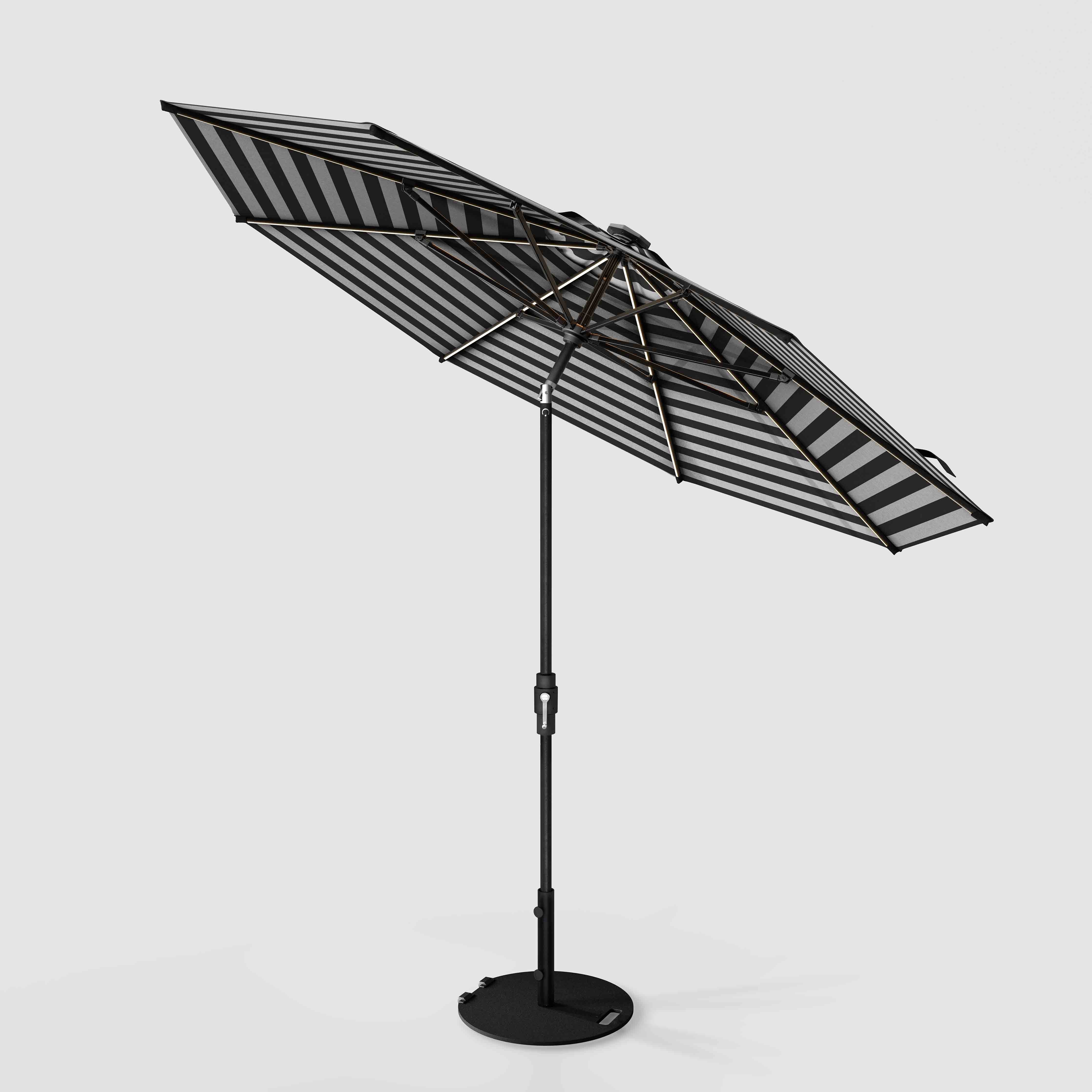 The LED Swilt™ - Sunbrella negro y gris