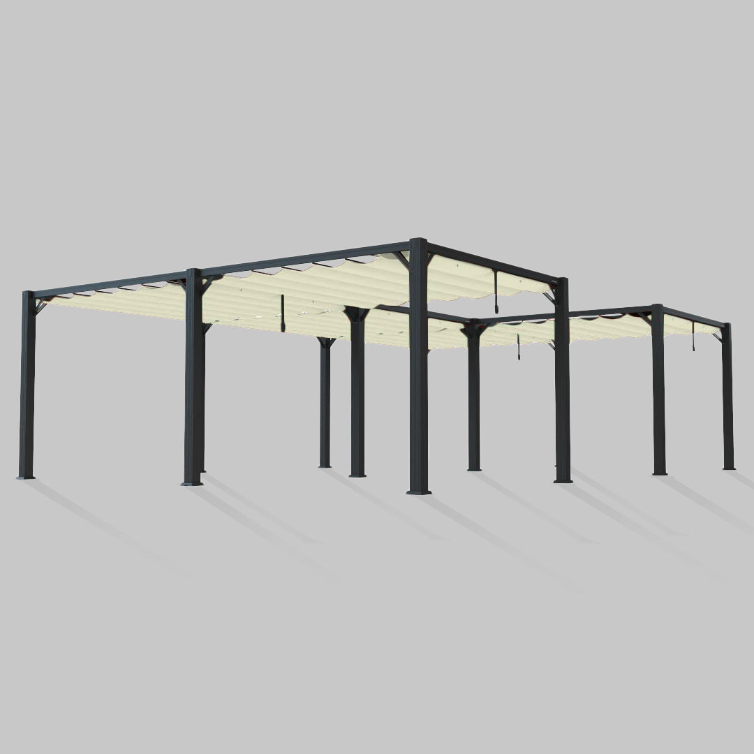#configuration pergola_U shape #frame colour_Aluminum