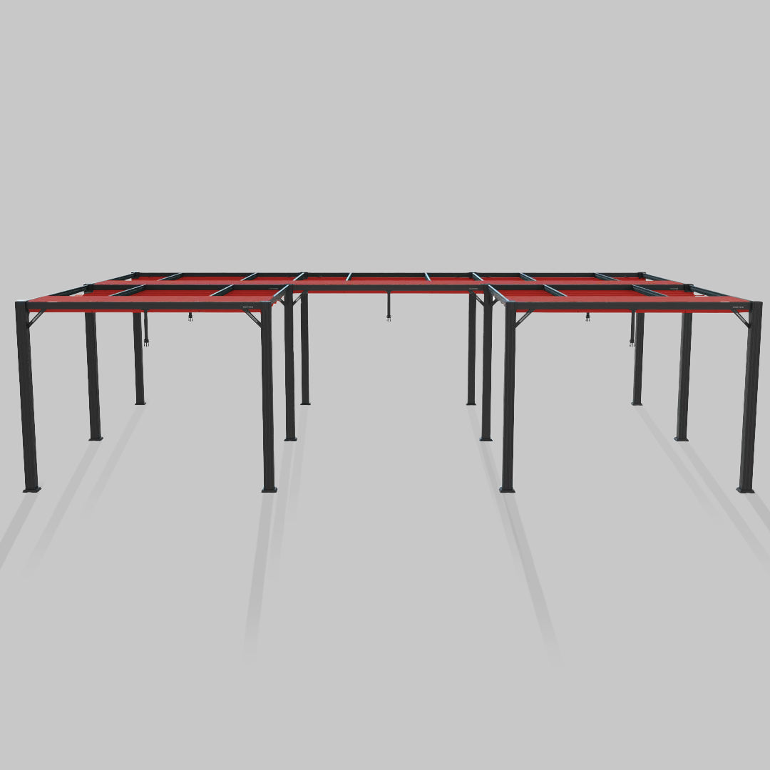 #configuration pergola_U Shape #frame colour_Black