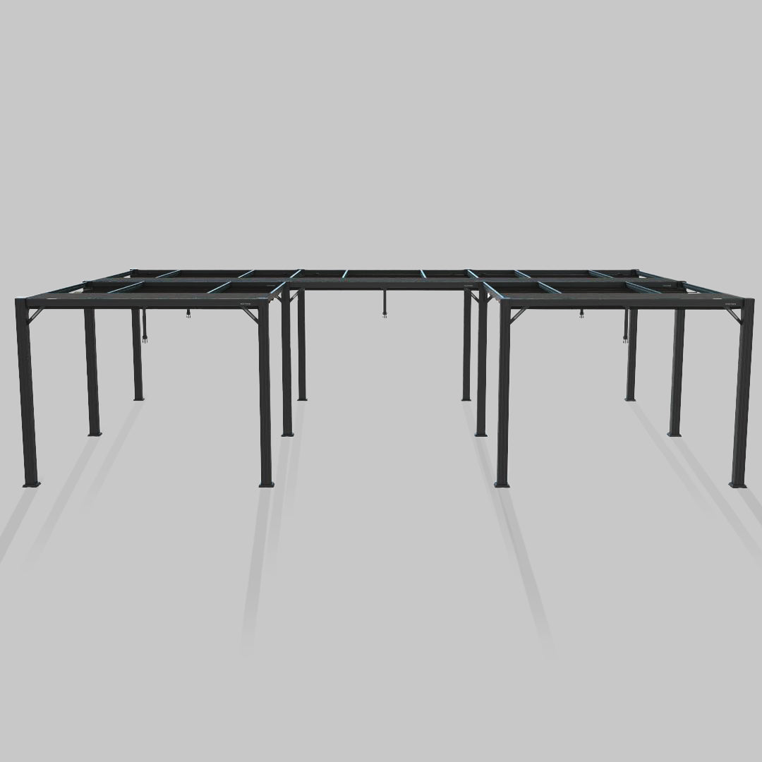 #configuration pergola_U shape #frame colour_Black