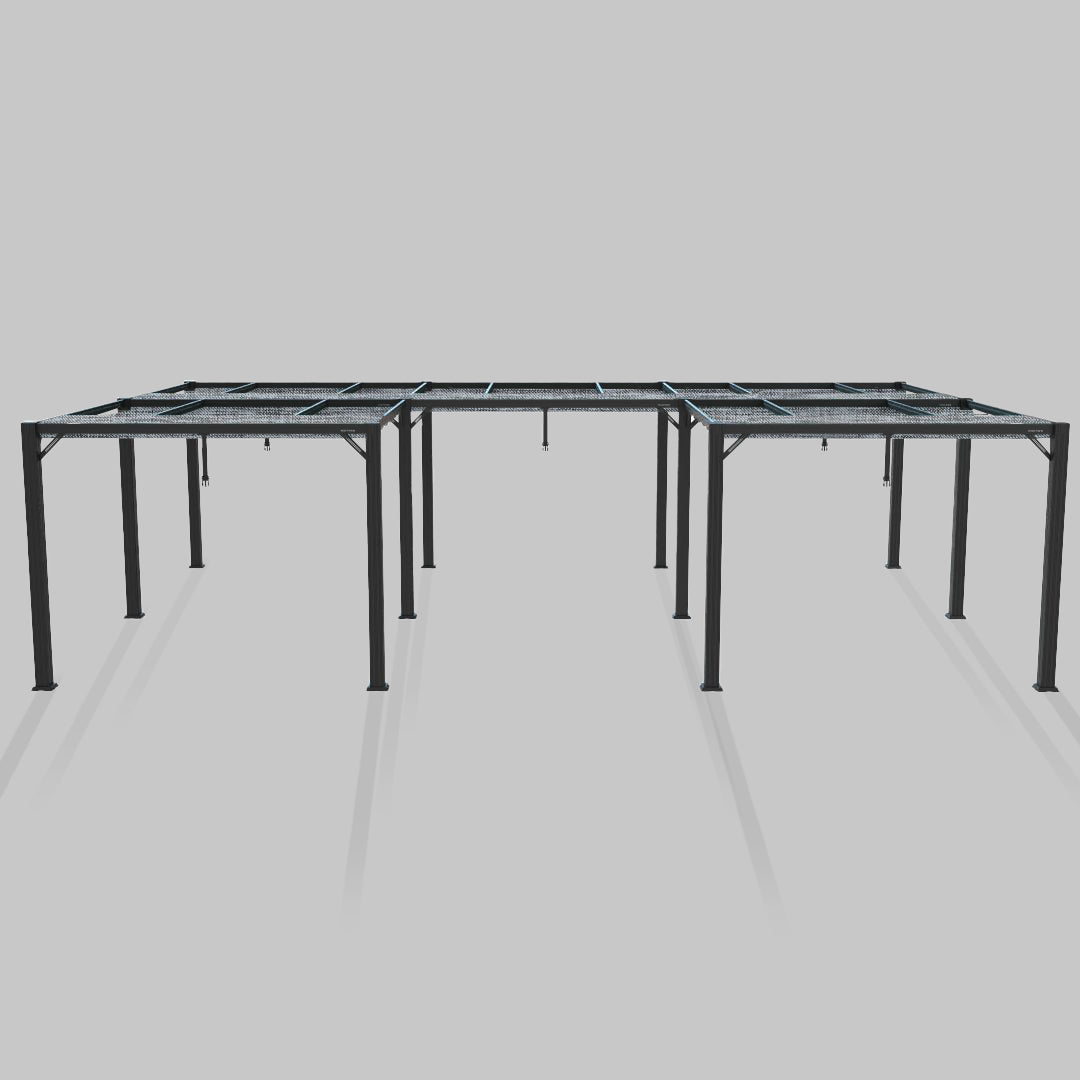#configuration pergola_U shape #frame colour_Black