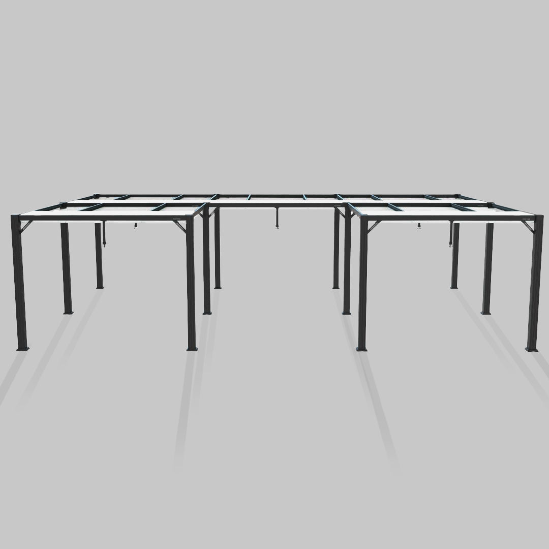 #configuration pergola_U shape #frame colour_Black