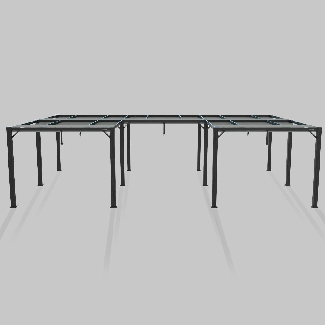 #configuration pergola_U shape #frame colour_Black