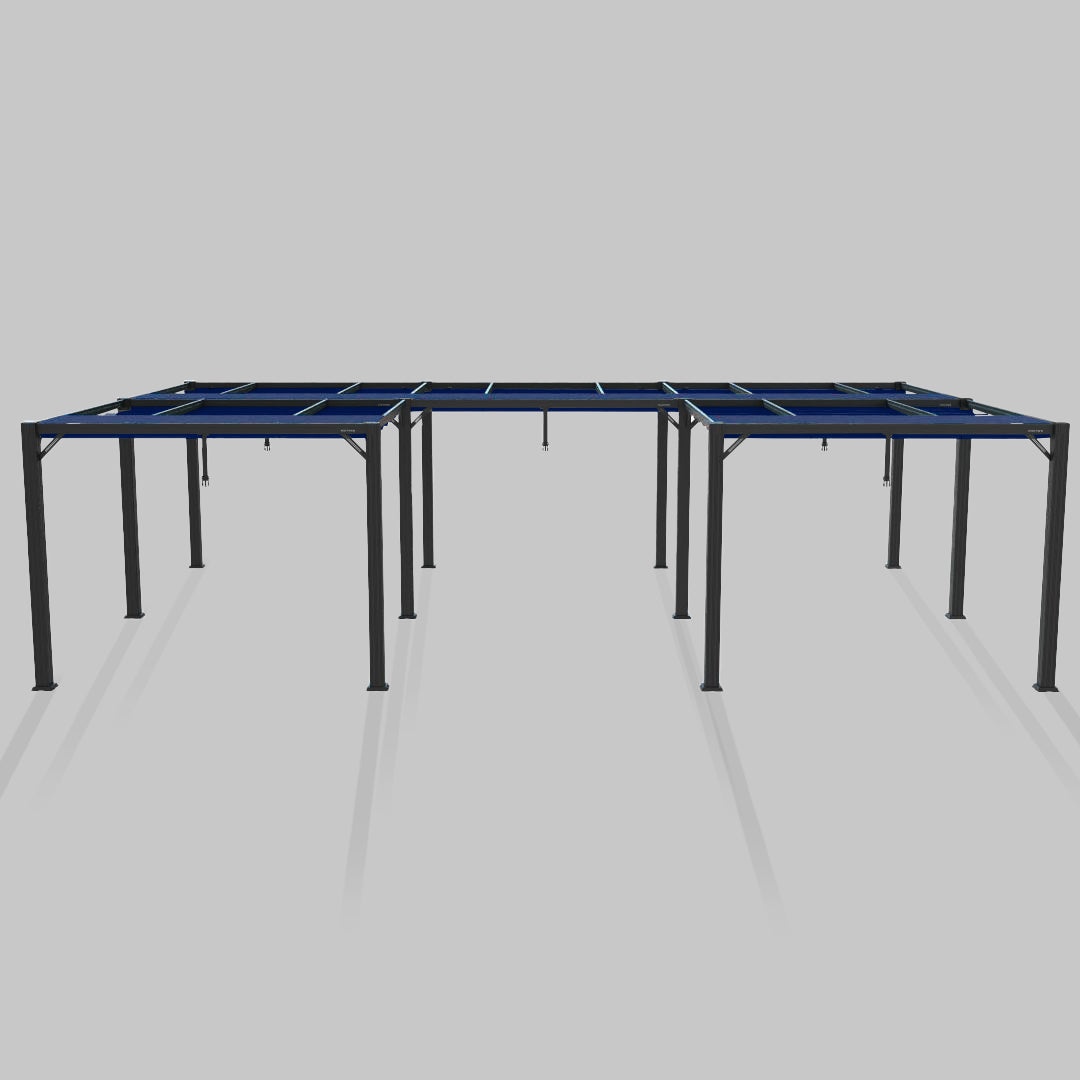 #configuration pergola_U shape #frame colour_Black