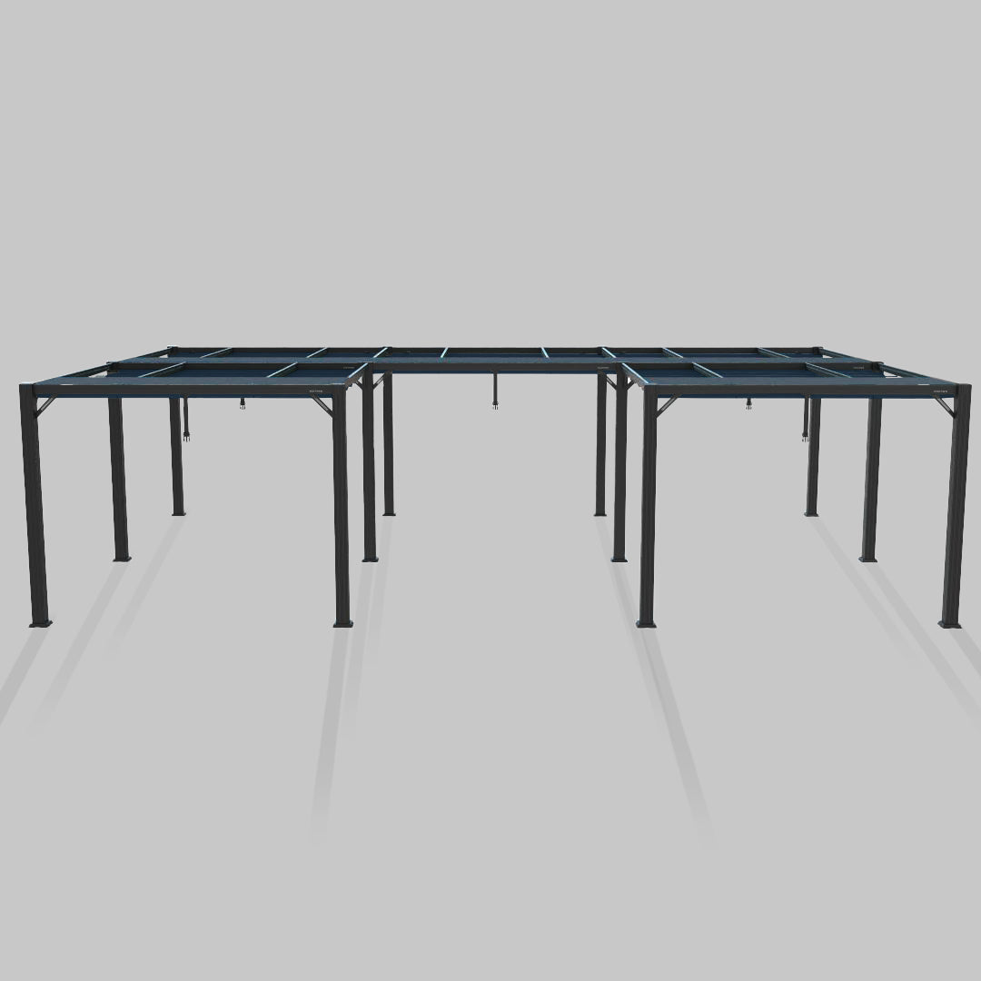 #configuration pergola_U shape #frame colour_Black