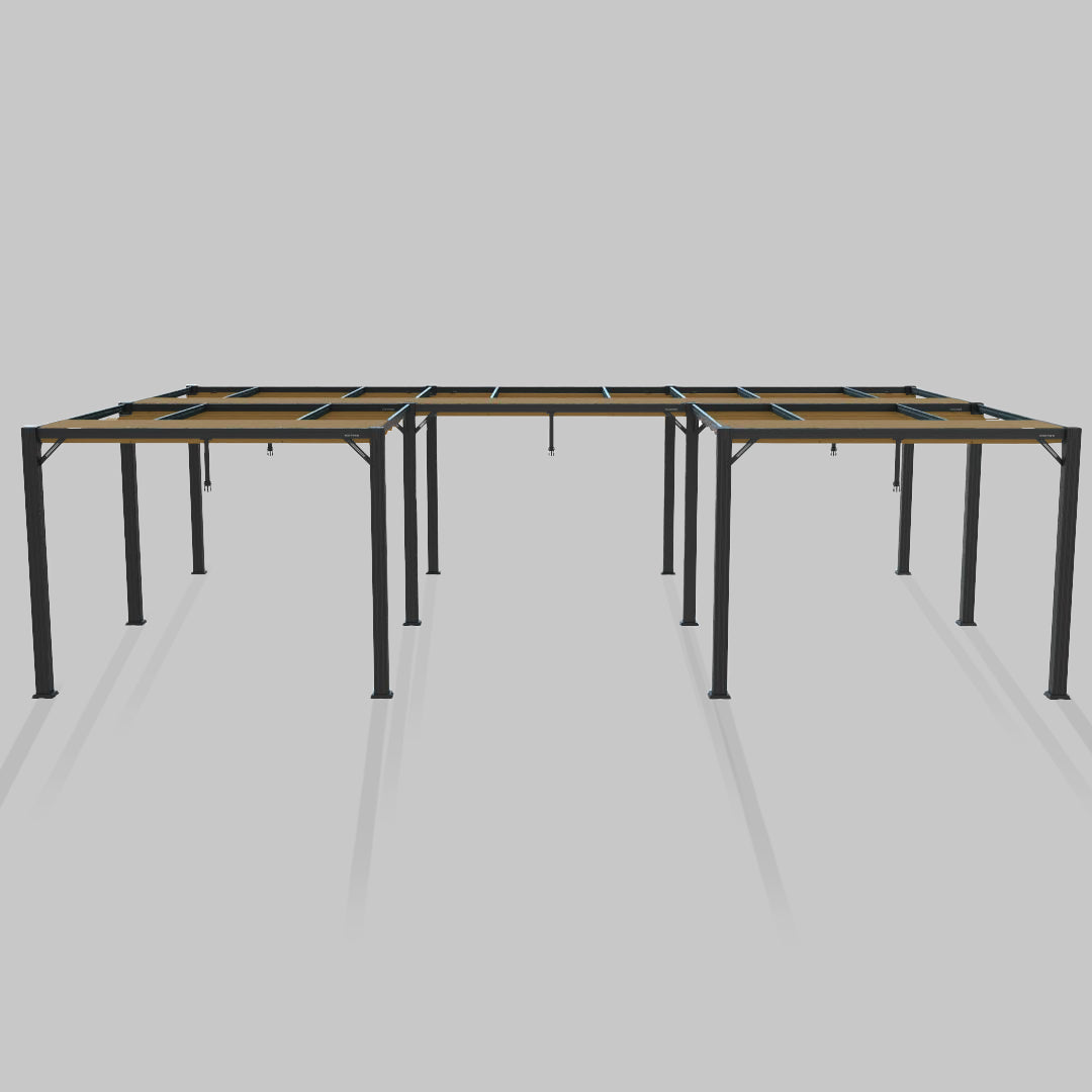 #configuration pergola_U shape #frame colour_Black