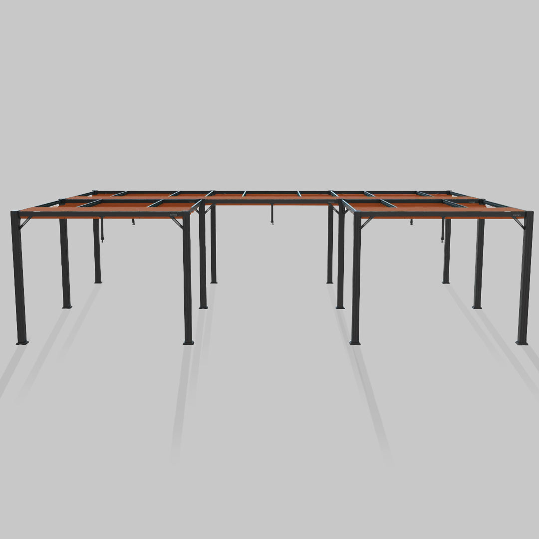 #configuration pergola_U shape #frame colour_Black