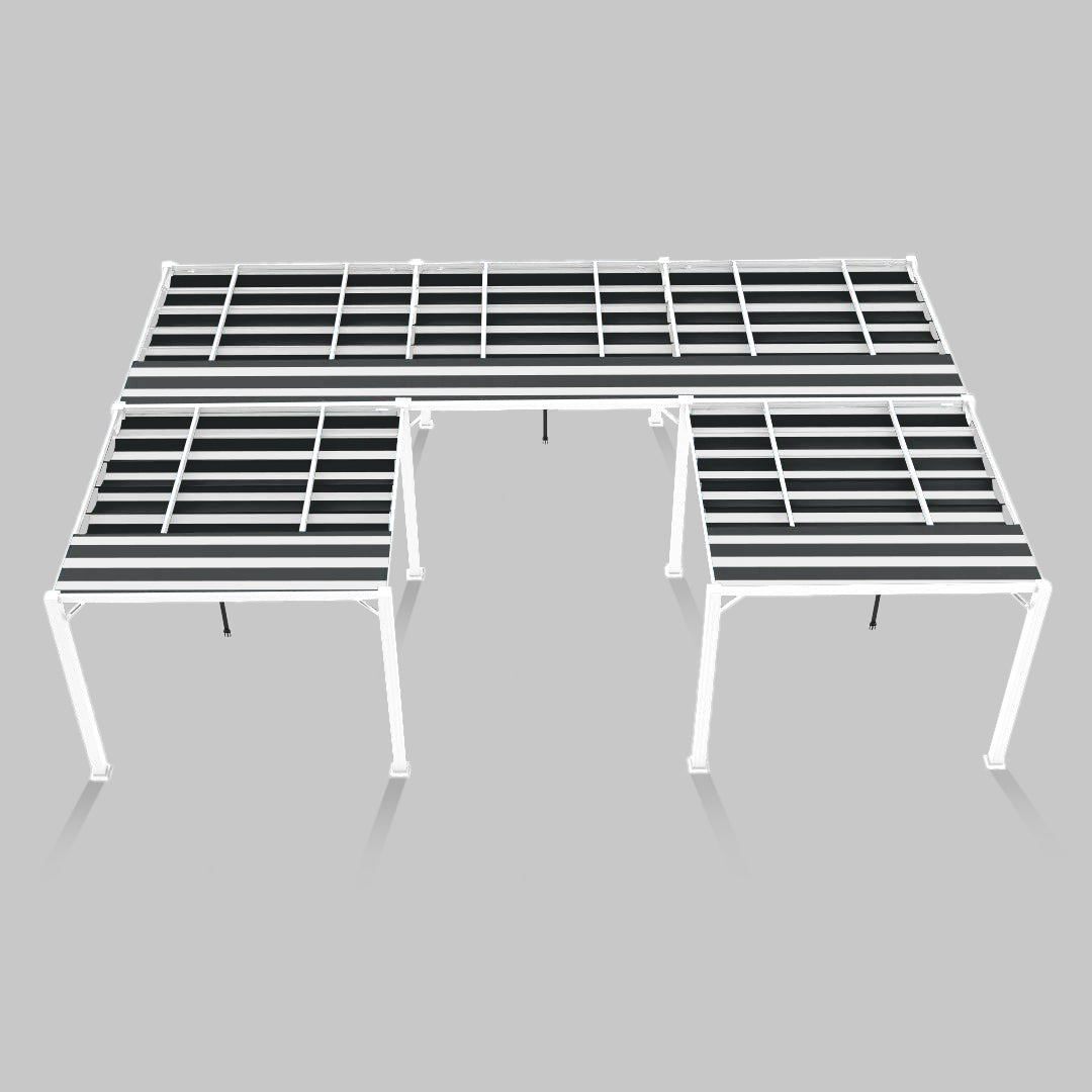 #configuration pergola_U shape #frame colour_White