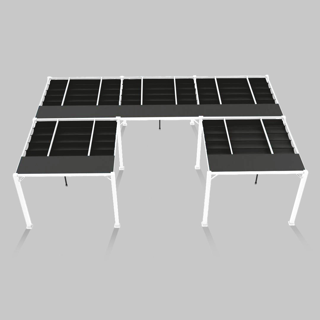 #configuration pergola_U shape #frame colour_White