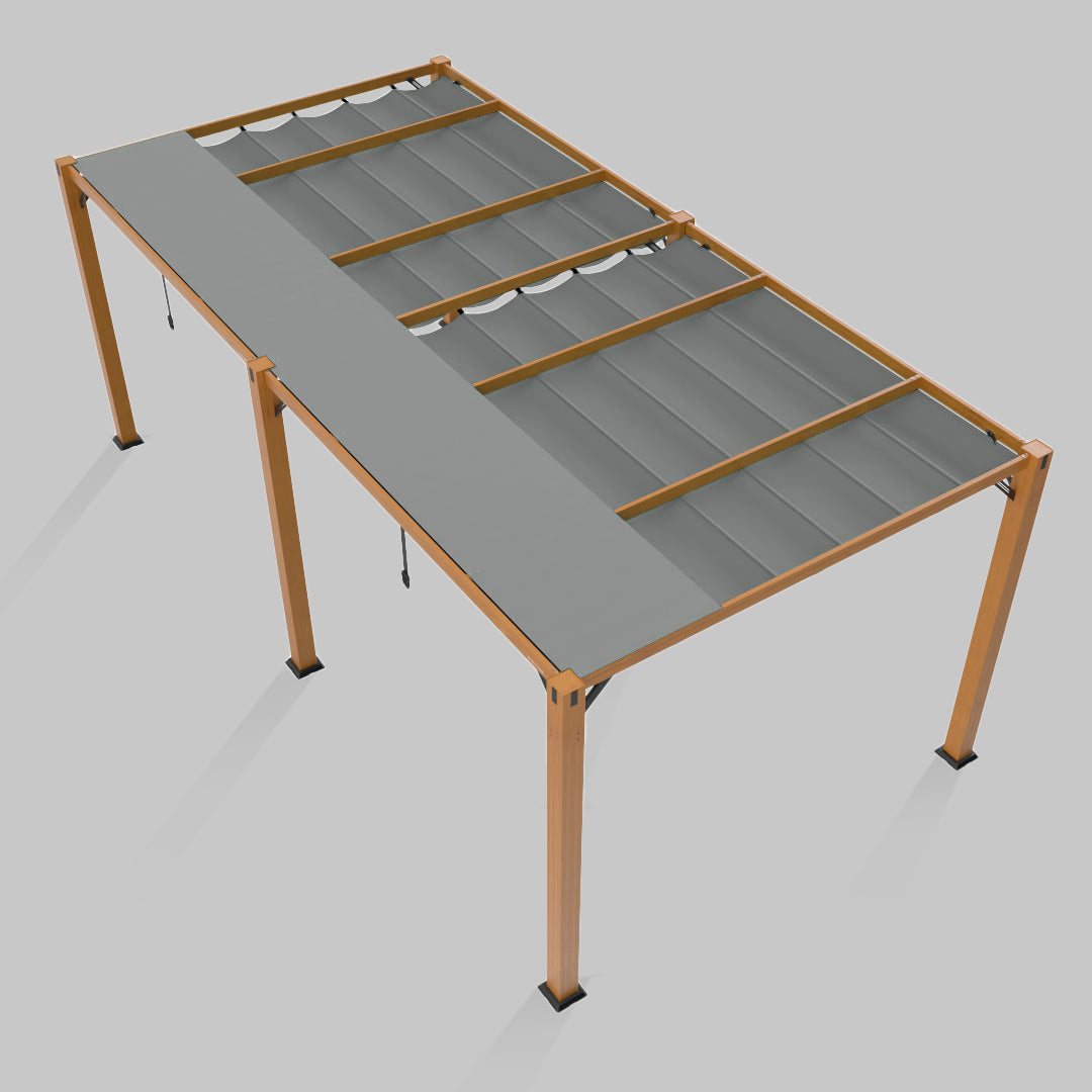#configuration pergola_double #frame colour_Wood